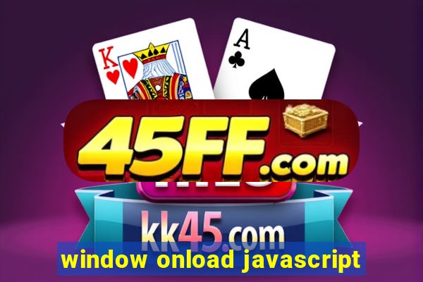 window onload javascript